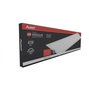 Painel Embutido Modular 45W 31x125 Cm 6500K Avant