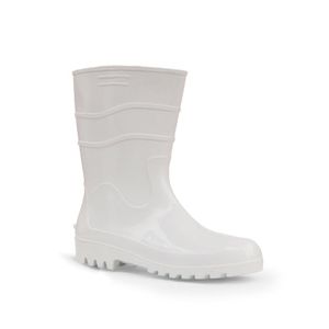 Bota PVC Cano Médio Sem Forro Branca Nº 35/36 Kala