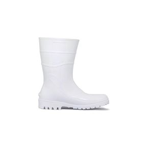 Bota PVC Cano Médio Sem Forro Branco Nº 41 Kala