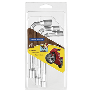 Jogo De Chave Biela Para Moto 3 Peças 42808103 Tramontina