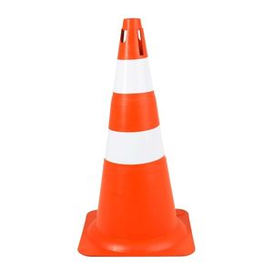 Cone Sinalizador Pvc 50 Cm Laranja/Branco Worker