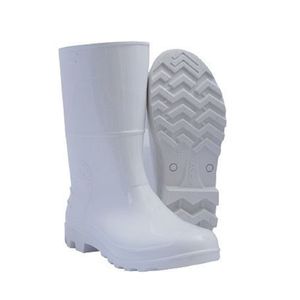 Bota PVC Cano Médio Sem Forro Branca Nº 42 Par Kadesh