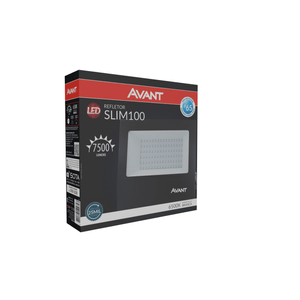 Refletor Led Slim 100W 6500K Bivolt Avant