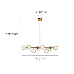Pendente Molecular Dourado LM-001 5090 8xG9 Nitrolux
