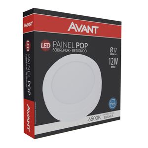 Painel De Sobrepor Redondo 17 Cm 12W 6500K Bivolt Avant