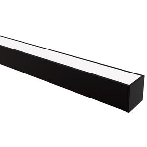 Perfil Sobrepor Para Fita Led 24 Mm 2 Metros Preto Taschibra