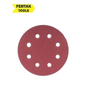 Disco de Lixa 125mm Velcro com Furo 150 Fertak