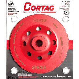 Disco Desbaste Diamantado Segmentado 4.1/2 115 Mm Cortag