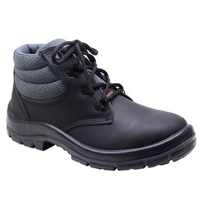 Bota Nobuck Flex Poliuretano Com Biqueira Preto Nº 38 Par Kadesh