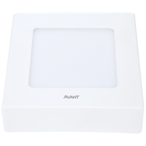 Painel Led Sobrepor Quadrado 12 Cm 6W 3000K Bivolt Avant