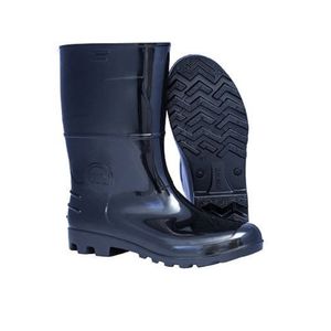 Bota PVC Cano Médio Sem Forro Preto Nº 43 Par Kadesh