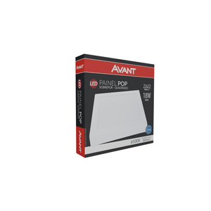 Painel Plafon Led Sobrepor Quad 22Cm 18W 6500K Bivolt Avant
