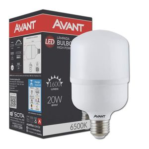 Lâmpada Led Bulbo HP Bivolt 20W 6500K Avant