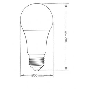 Lâmpada Led Bulbo TKL80 12W E27 4000K Taschibra