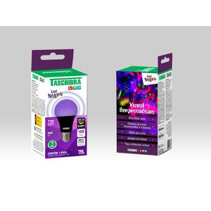 Lâmpada Led Bulbo 7w 6500K Luz Negra Taschiibra