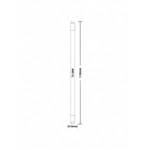 Lâmpada Led Tubular T5 18W 3000K 115 Cm Taschibra