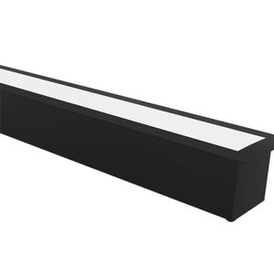 Perfil Embutir Para Fita Led 24 Mm 2 Metros Preto Taschibra