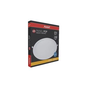 Painel De Embutir Redondo 30 Cm 24W 3000K Bivolt Avant