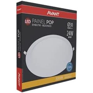 Painel Redondo Embutir 24W 30 Cm 6500K Bivolt Avant