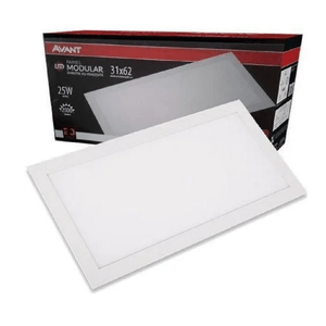Painel Embutido Modular 45W 31x62 Cm 6500K Avant
