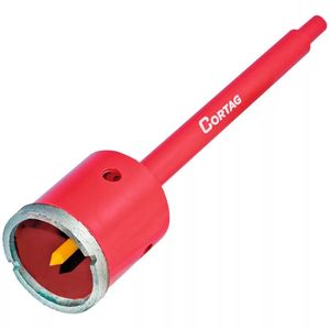 Serra Copo Diamantada 60 Mm Com Haste de 3/8" Cortag