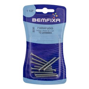 Parafuso Para Caixa de Luz 9/64x1.1/2" 10 Unidades Bemfixa