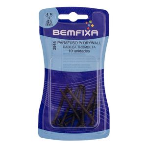 Parafuso Phillips Para Drywall 3,5x45 Mm 10 Unidades Bemfixa