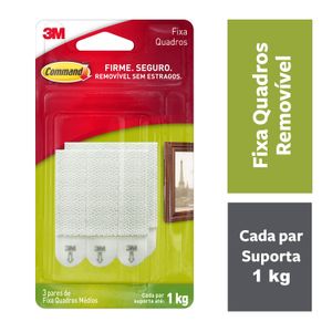 Fecho Command Médio Branco 3M