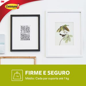 Fecho Command Médio Branco 3M