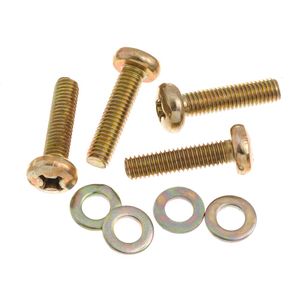 Parafuso Para Suporte de Tv 4 Unidades M6x25 Mm Bemfixa