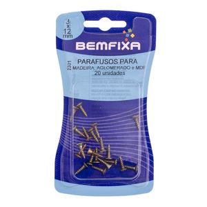 Parafuso Philips Cabeça Chata 3,0x12 Mm 20 Unidades Bemfixa