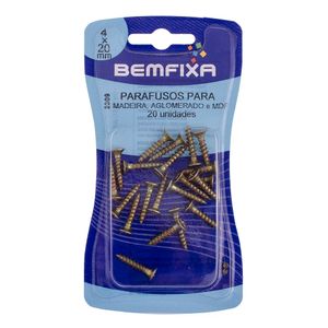 Parafuso Philips Cabeça Chata 4,0x20 Mm 20 Unidades Bemfixa