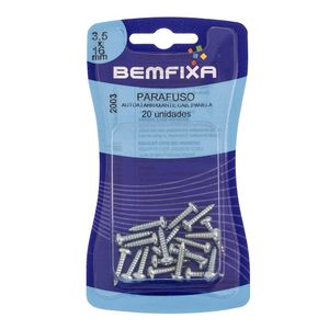 Parafuso Phillips Autoatarraxante Cabeça Panela 3,5x16 Mm 20 Unidades Bemfixa