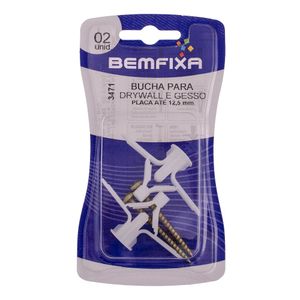 Parafuso 4,5x45 Mm com Bucha Frog 2 Unidades Bemfixa