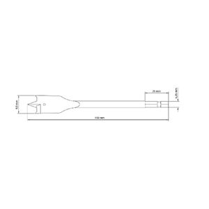 Broca para Madeira com Ponta Chata 3/8" 150 Mm em Aço Especial Tramontina