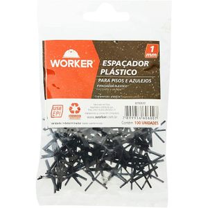 Espaçador Azulejo 1.0mm Com 100 Unidades Worker