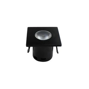 Mini Spot Led Elegance Quadrado Preto 1,5W 2700K Bivolt Avant