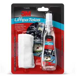 Kit Auto Limpa Tela 100 Ml Com Flanela 3M