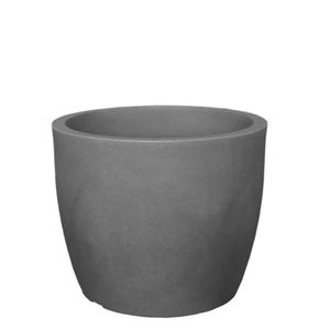 Vaso Redondo Liso Preto Ardósia Japi