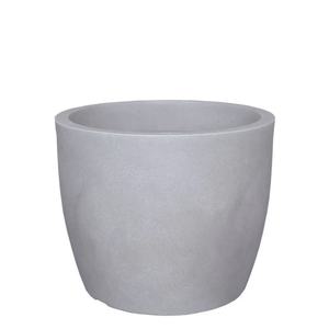 Vaso Decorativo Liso Redondo 33 Cimento Queimado JVURCQ33 Japi