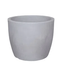 Vaso Decorativo Liso Redondo Cimento Queimado 42 JVURCQ42 Japi