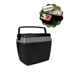 Caixa Térmica 6 Litros Preto Mor