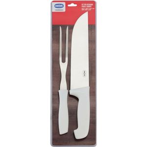 Kit Assador Com Faca 9" E Garfo Mor