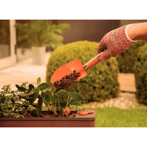 Pazinha Larga Metálica para Jardinagem Com Cabo de Madeira Tramontina