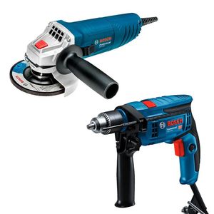 Kit Furadeira De Impacto GSB 13 + Esmerilhadeira GWS 850 127V Bosch