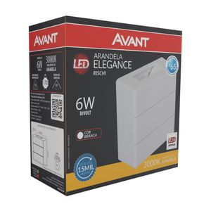 Arandela Elegance Rischi Branco 6W 3000K Bivolt Avant
