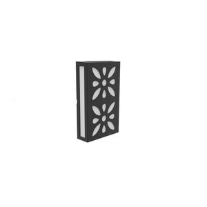 Arandela Cobogó Mandala Preto Fosco 12W 3000K Bivolt Avant