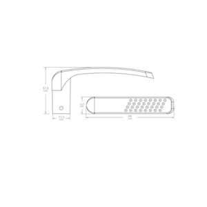 Fechadura Banheiro WC 1400 Italy Class Cromado Roseta Redonda Silvana