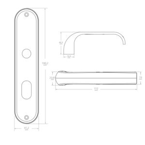 Fechadura Externa 1300 Ravena Oxidado Silvana