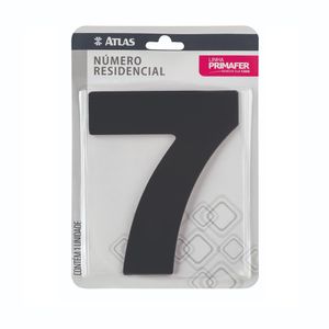 Número Para Casa Com Adesivo N°7 Acm Preto Primafer
